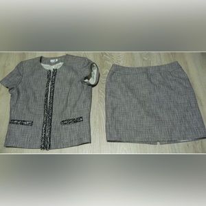 Tahari Arthur S. Levine Women's Skirt Suit Jacket Size 12 Skirt Size 10